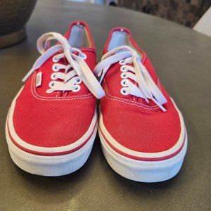 Vans Authentic Sneaker - Red - Size 8W/6.5M
